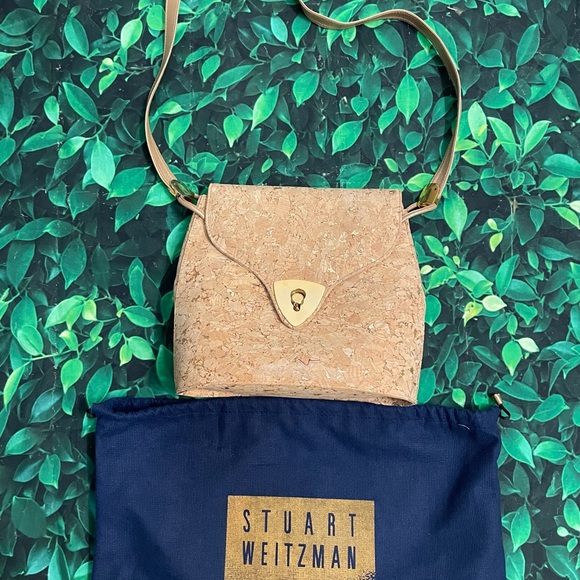 Stuart Weitzman Handbags - 🔴Final sale! 
Vintage Stuart weitzman cork leather crossbody
